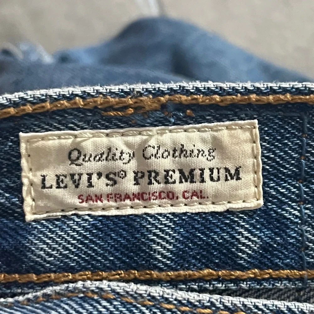 Levi's 501 Original Fit Jeans Mens 29x26 Blue Premium Straight Leg Button Fly